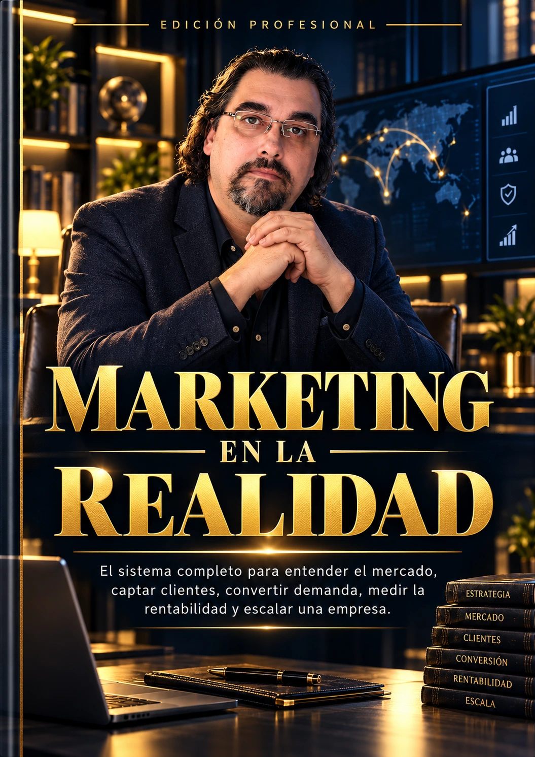 Portada de Marketing en la realidad, de Adrián E. Cabezas García