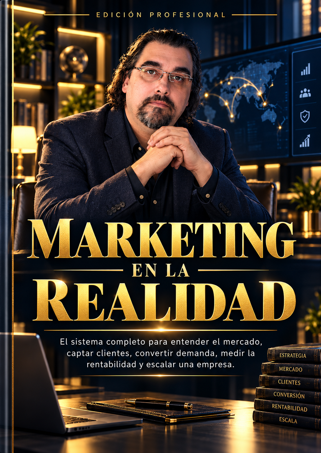 Portada de Marketing en la realidad, de Adrián E. Cabezas García
