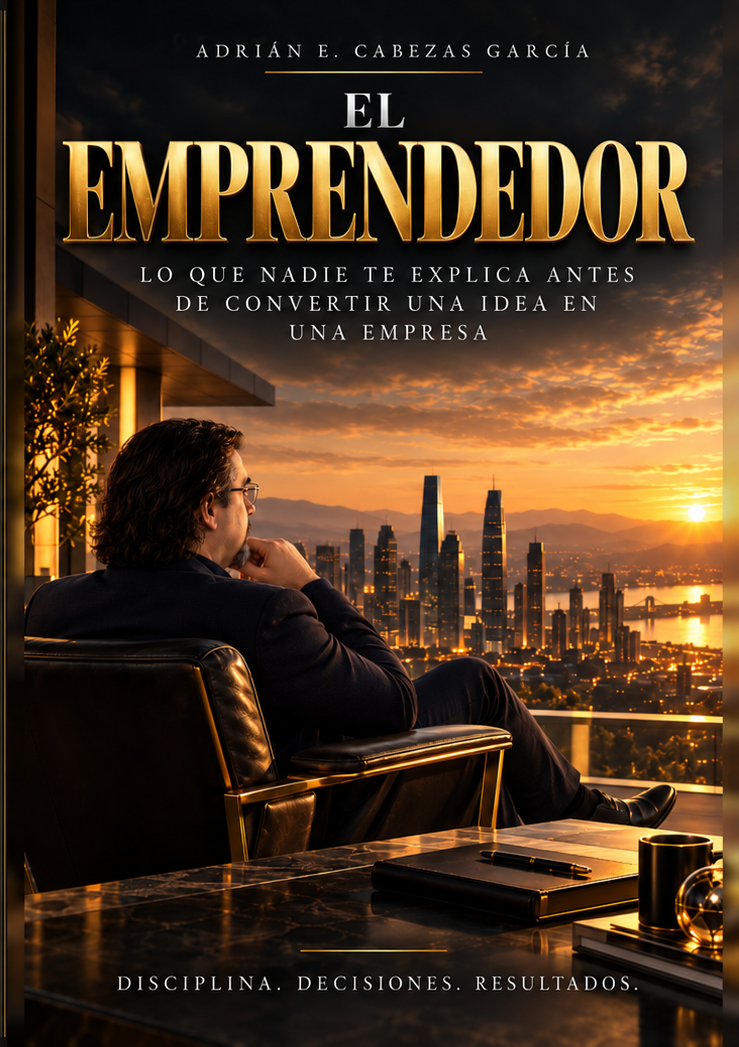 Portada de El Emprendedor, de Adrián E. Cabezas García